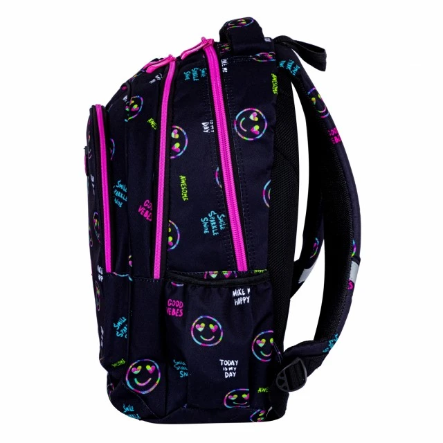 School backpack HEAD Smiles with glitter, AB300, 42 x 30 x 19 cm