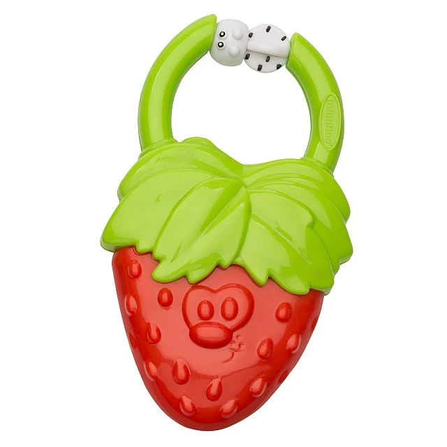Vibrating baby teether, Infantino, Strawberry