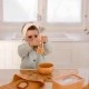 Силиконов комплект за хранене, вилица и лъжица, Sassi, Лъвче