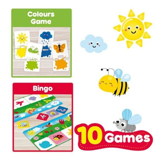 Educational games and puzzles, Lisciani, 10 in 1