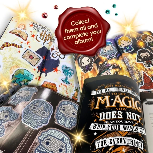 Diamond embroidery kit, Craft Buddy, Harry Potter Collector’s Album - starter pack with stickers