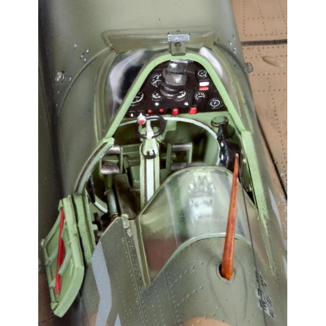 Assembled model Airplane Supermarine Spitfire Mk.IIa, 131 parts