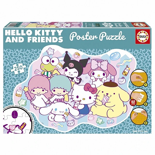 Puzzle, Educa, Hello Kitty, Poster, 250 pieces