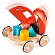 Дървена играчка за дърпане и сортиране, Hape, Калинка, 20 х 18 х 7 см