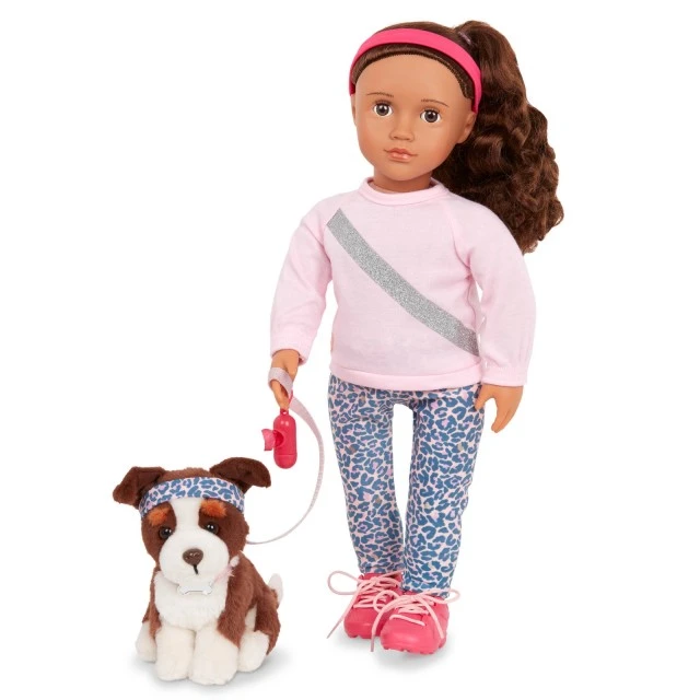 Doll, Battat, Our Generation, Natalia and Neely with accessories, 46 cm