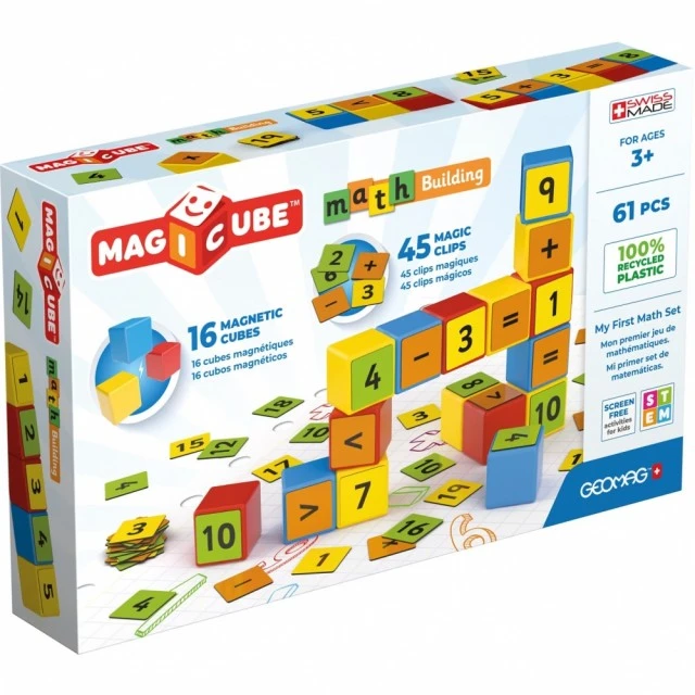 Magnetic construction set Magicube, Math building 257, 61 pieces
