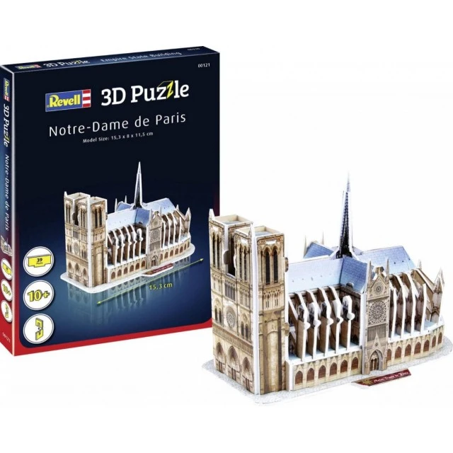 Пъзел Катедралата Нотр Дам Париж 3D, 39 части