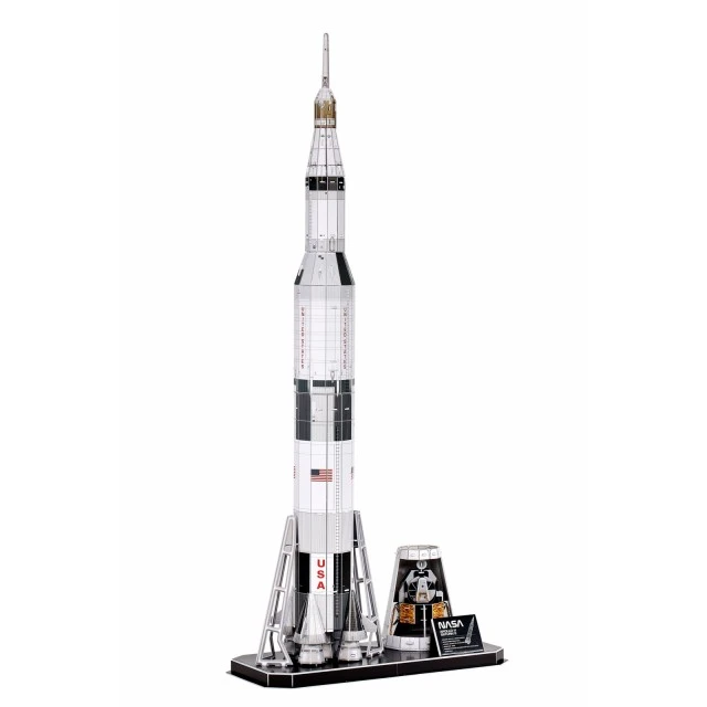 Apollo 11 Saturn V 3D puzzle, 136 pieces
