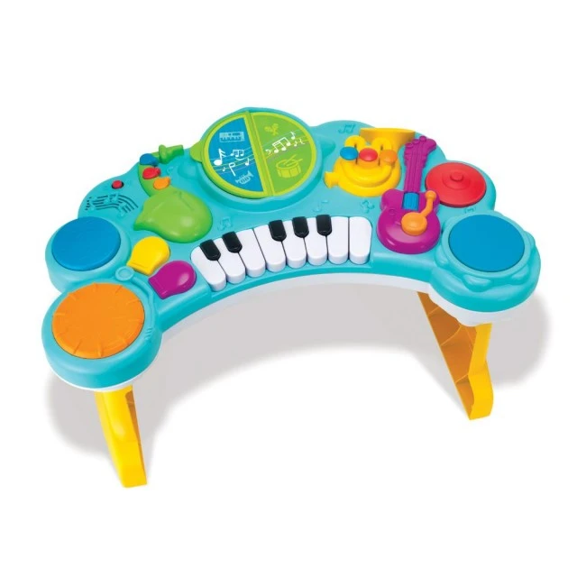 Интерактивна играчка, Infantino, B Kids, 10 в 1 Музикален център, Син