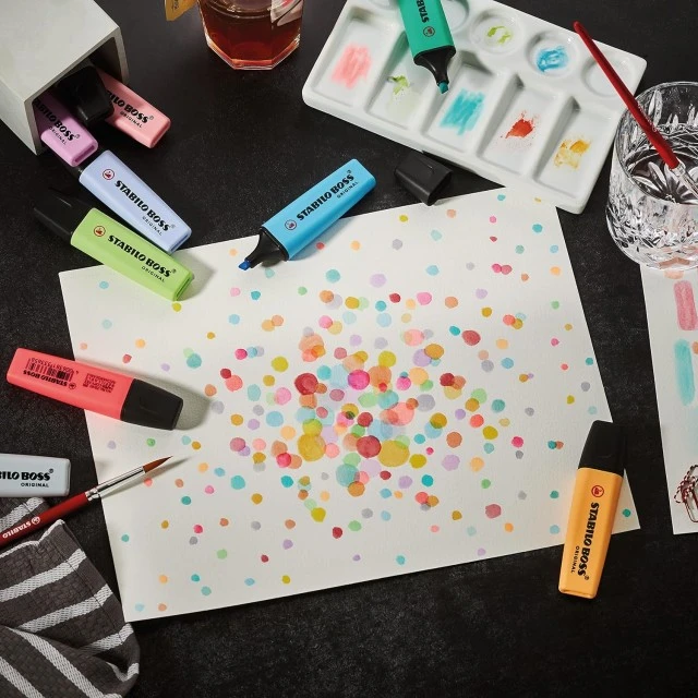 Комплект текст маркери, Stabilo, Boss Original Arty Cool Colors ST70/5-02-2-20, 5 цвята