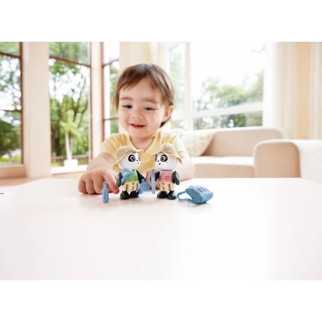 Wooden set, Hape, Pam and Sam, 8 pieces