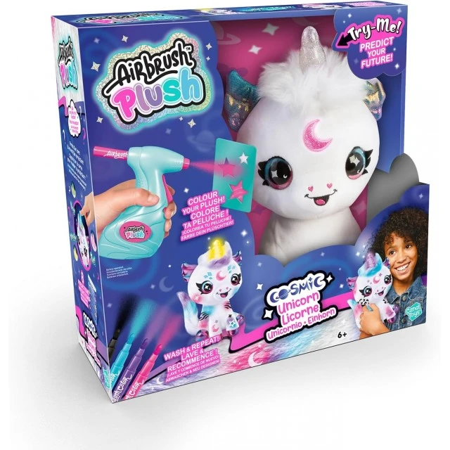 Творчески комплект, Canal Toys, Плюшена играчка за оцветяване, Космически еднорог с въпроси и отговори
