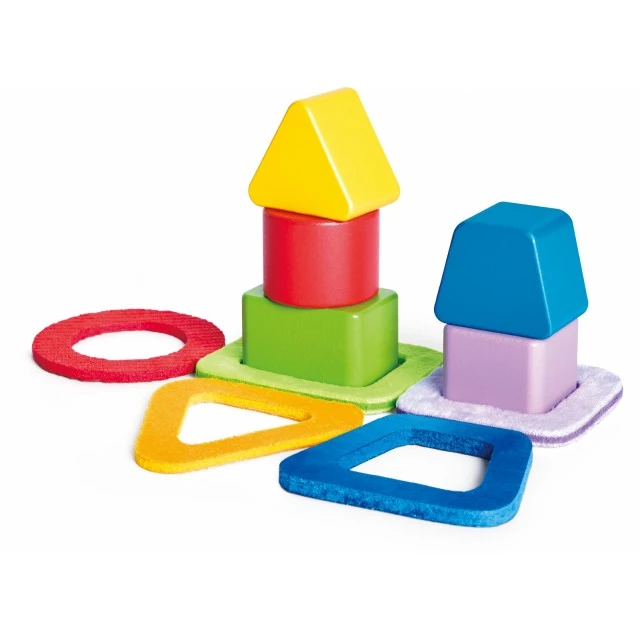 Wooden puzzle with shapes for sorting, Hape, 11 pieces