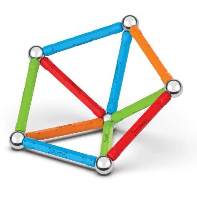 Magnetic constructor, Geomag, Supercolor, 25 pieces