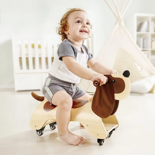 Wooden toy Dachshund for riding, 56 x 37.6 x 20 cm