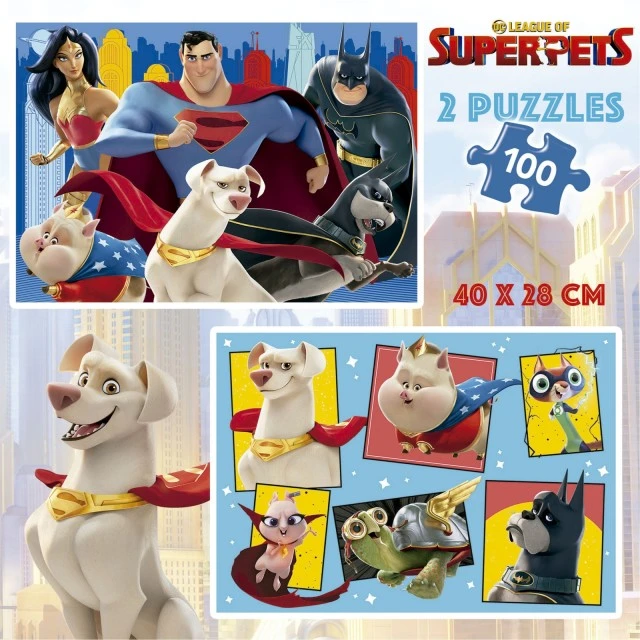 Puzzle Educa DC League of Super-Pets 2 x 100 pieces