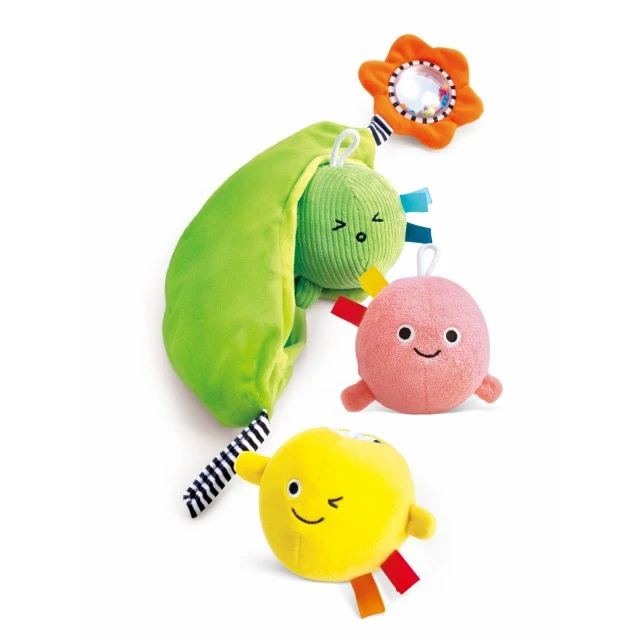 Soft sensory toy set, Hape, Peas
