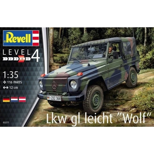 Assembled model Military vehicle, Mercedes-Benz G-Class, 116 parts
