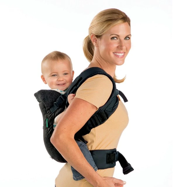 Ergonomic baby carrier, Infantino, Flip 4 in 1, Black, from 3.6 to 14.5 kg.