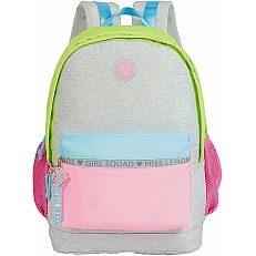 School backpack Miss Lemonade, Girl Squad, 44x32x18cm, Pink