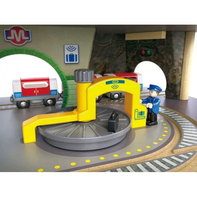 Railway set, Hape, Multi-storey city railway set, 58 pieces