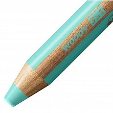 Set of colored pencils, Stabilo, Woody 3 in 1 Pastel + sharpener ST8806-3, 6 colors