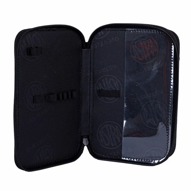 Triple vanity case with accessories ASTRABAG Pixels, AC31, 20.5 x 13 x 6 cm