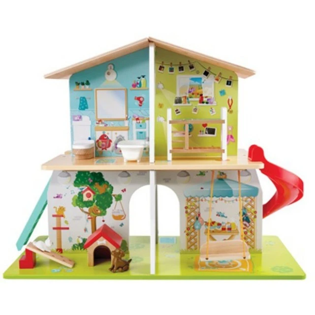 Wooden musical house With furniture, 31 parts