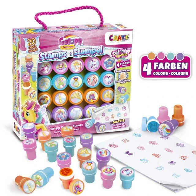Galupy Unicorn stamp set, 20 pieces