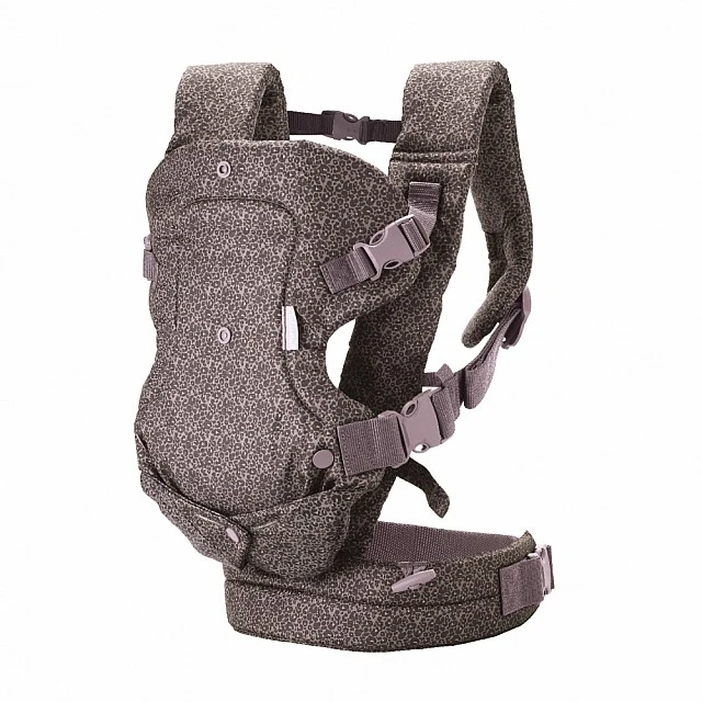 Ergonomic baby carrier, Infantino, Flip 4 in 1, Leopard, from 3.6 to 14.5 kg.