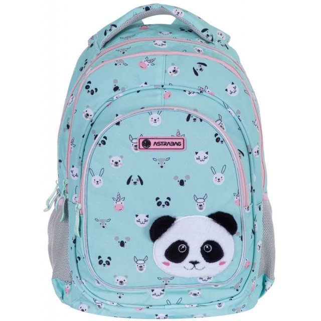 School backpack, Astra, Panda, 39x28x15cm
