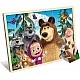 Wooden puzzle, Lisciani, Masha and the Bear, 24 pieces