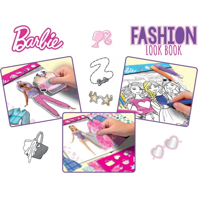 Творчески комплект, Lisciani, Barbie, Книжка модно студио