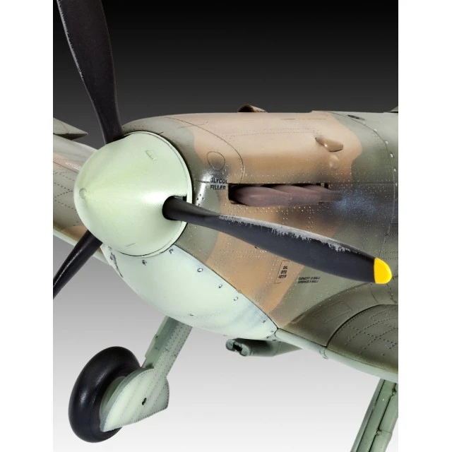 Assembled model Airplane Supermarine Spitfire Mk.IIa, 131 parts