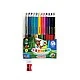 Astrino double-sided jumbo pencils 12 pcs, 24 colors and a gift sharpener