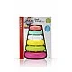 Pyramid with rings for stacking, Infantino, Pink