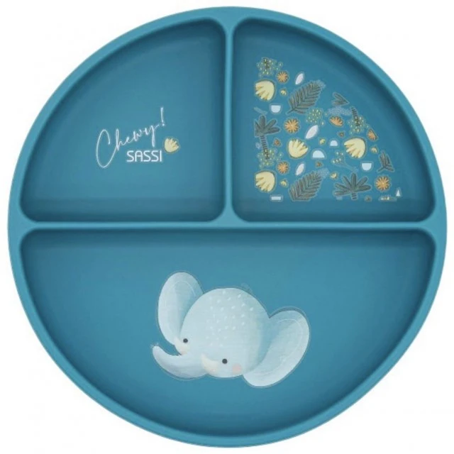 Silicone vacuum feeding plate, Sassi, Elephant