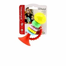 Baby rattle and teether, Infantino, Trumpet