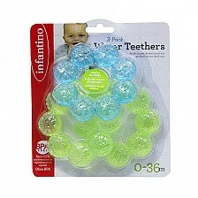 Set of baby teethers with water, Infantino, 3 pieces
