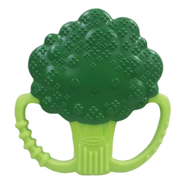 Silicone baby teether, Infantino, Broccoli