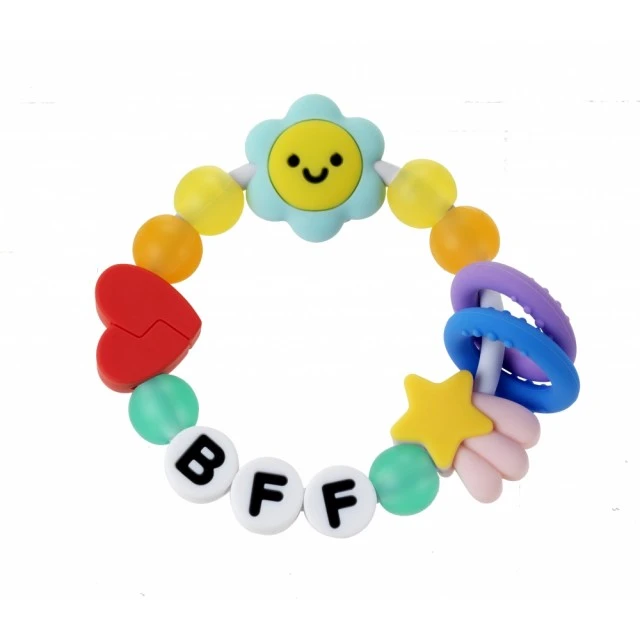 Silicone baby teether, Infantino, Best Friends