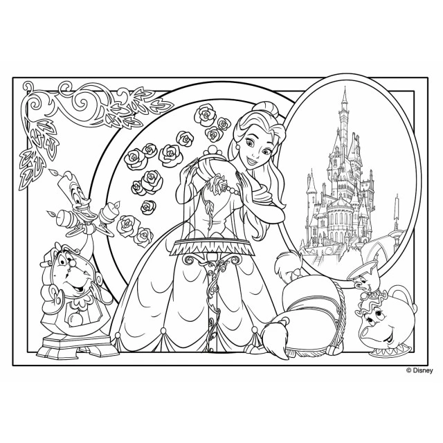 Puzzle, Lisciani, Beauty and the Beast, Double-sided puzzle 108 pieces