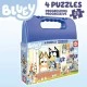 Прогресивен пъзел Bluey в куфарче, 12-16-20-25 части