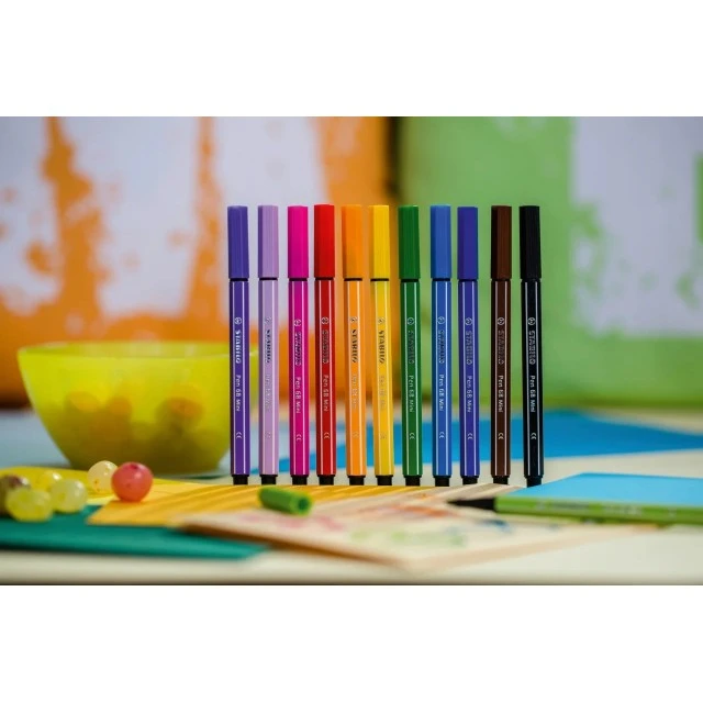 Set of markers, Stabilo, Pen 68 Mini ST668/12, 12 colors