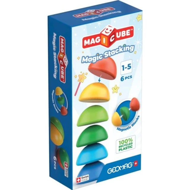Magnetic constructor, Geomag, Various geometric shapes, 6 parts