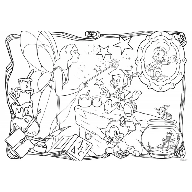 Puzzle, Lisciani, Pinocchio, Two-sided puzzle 24 pieces