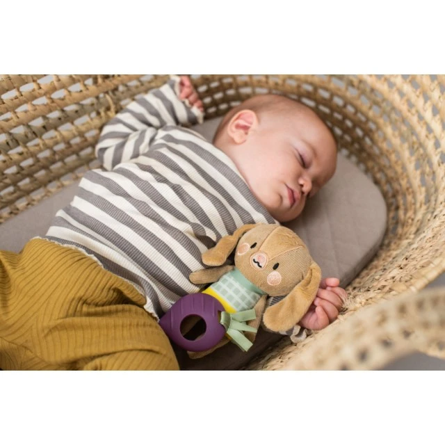 Baby soft rattle Bunny Jenny, Brown