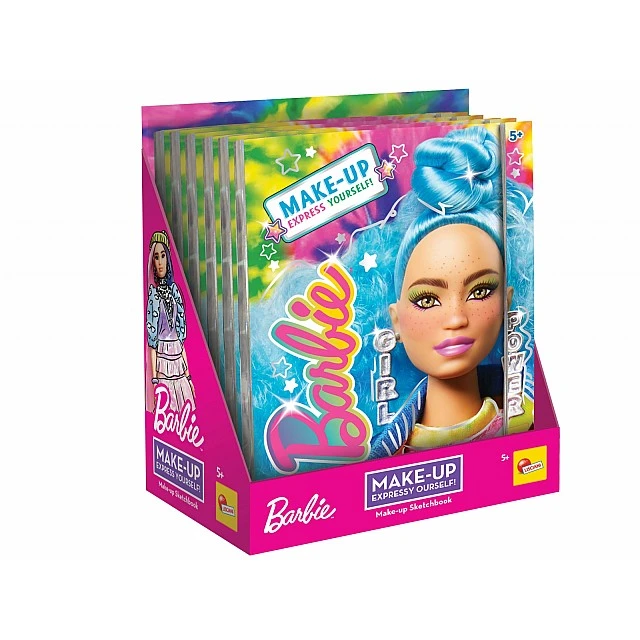 Творчески комплект, Lisciani, Barbie, Модна папка за гримиране