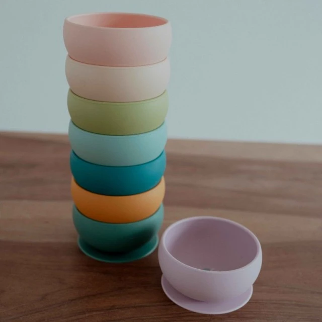 Silicone vacuum feeding bowl, Sassi, Unicorn