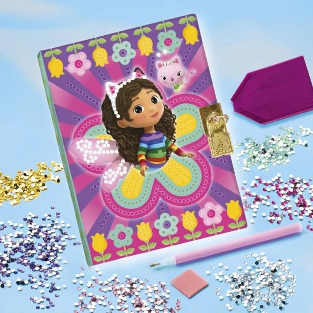 Творчески комплект Gabby′s Dollhouse, Декорирай сам таен дневник с диаманти